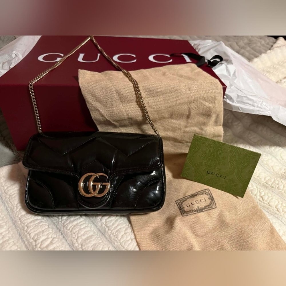 Gucci GG Marmont Mini Black Bag